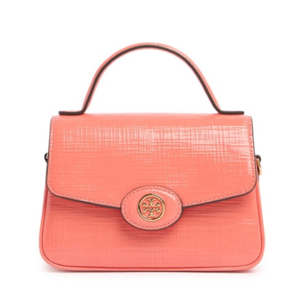 Robinson Small Crosshatched Leather Top-Handle Bag
